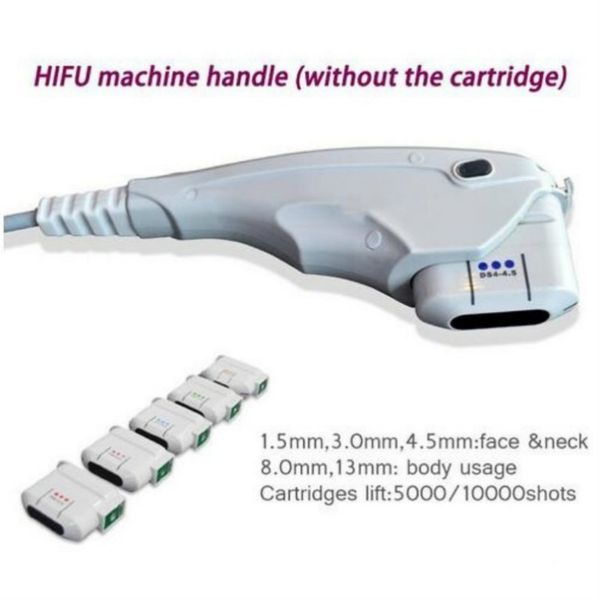 2024 Accessoires Onderdelen Hifu Machinehandvat Zonder Cartridge Voor Hifu Ultrasound Face Lift Machines Ce/Dhl