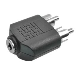 2024 Converter adaptador para altavoz Audio Audio Jack Jack femenino a 2 Jack de audio masculino RCA - Conector de alta calidad con calidad de sonido superior para accesorios de altavoces