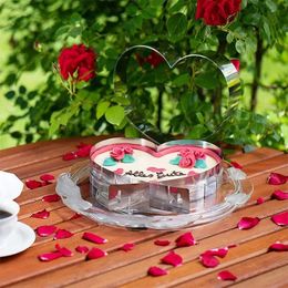 Moule à gâteau en forme de cœur d'amour, cercle de Mousse réglable, en acier inoxydable, accessoires de cuisson pour desserts de cuisine, outil de décoration de gâteaux, 2024