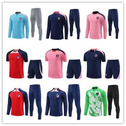 2024 Adulte Kids Atletico Madrids Tracksuit Chandal Futbol Soccer Training Succès