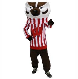 2024 Volwassen Grootte Badger Mascotte Kostuum Halloween Kerst Fancy Party Dress CartoonFancy Dress Carnaval Unisex Volwassenen Outfit