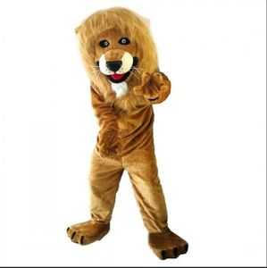 2024 Taille adulte Brown Lion Mascot Costume Halloween Carnaval Unisexe Adultes Tenue Fancy Costume Cartoon Thomoues Fancy Dishy