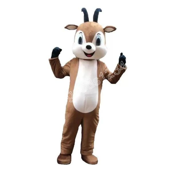 2024 Tamaño adulto ciervos trajes de la mascota de Halloween vestido de fiesta de lujo personaje de dibujos animados carnaval publicidad de Navidad fiesta de cumpleaños traje traje