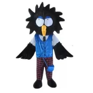 2024 Taille adulte Halloween Crow Mascot Costume Outdoor Thème Party Adults Tiptifit Suit mascotte thème Fancy Dishing Carnival Costum