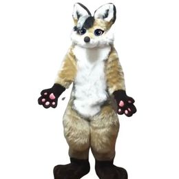 2024 Taille adulte Husky Dog Fox Mascot Costume Performance Vêtements Mastret thème fantaisie déguisement Carnival Costum