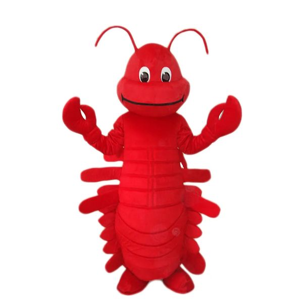 2024 Taille adulte Costume de mascotte Lobster Costume Cartoon Characon Turnits Cost Furry Cost Halloween Carnival Birthday Party Robe