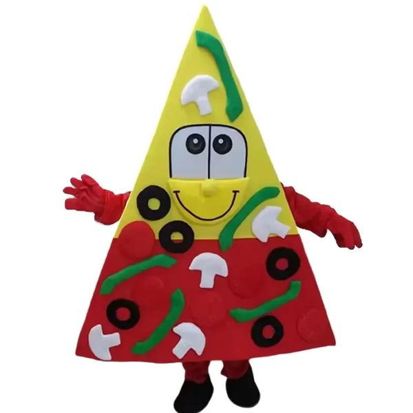 2024 Taille adulte Pizza Pizza Mascot Costume Performance Vêtements Mastret Thomy Fancy Dishing Carnival Costum