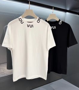 2024 Versión avanzada Camiseta para mujer Francia Ropa de moda Dos letras en V Impresión gráfica Pareja Moda Algodón Cuello redondo XXXL 4XL Tops de manga corta Camisetas