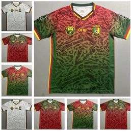 2024 camisetas de fútbol de Camerún Copa Camisa de fútbol cameruniana 23/24 Aboubakar Bahoken Mbeumo Ganago Ekambi Nkoudou Camerunais Anguissa Onana Wooh Jersey