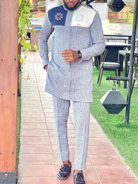 2024 African Mens Party Wear Fashionable Chic Wedding Bread Suit 240423