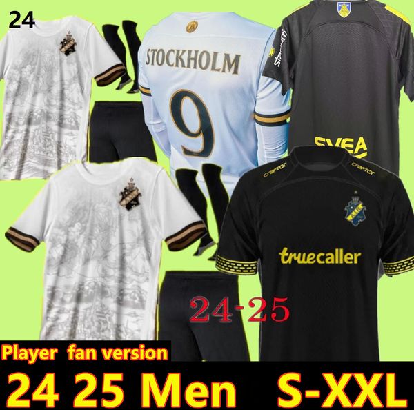 2024 Aik Solna Soccer Jerseys Stockholm Special Limited-Edition Fischer Hussein Otieno Guidetti Thill Tihi Haliti 132 ans 24 25 Jersey Football Shirts Man Kids