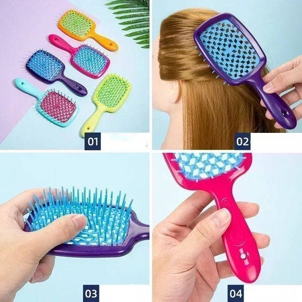 2024 Cojín de aire Combs Women Massage Massage Choque Cepillo para el cabello Asegurando el salón del hogar Cepillo para la herramienta de peluquería de bricolaje para peinado para el cabello