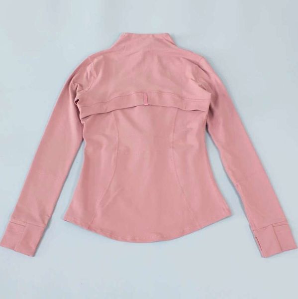 2024 Align Yoga lululemen femmes veste de Sport fermeture éclair manches longues Fitness petit haut femmes course vêtements de Sport Blazer Cardigan sans capuchon serré 4400ess