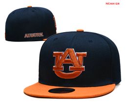 2024 Tous les fans de l'équipe USA College Baseball réglable Alabama Crimson Auburn Tigers Chapeau sur terrain Mix Taille de commande Fermée Flat Bill Base Ball Snapback Caps Bone Chapeau b1
