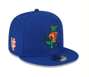 2024 Todo el equipo Fan's USA College Béisbol Ajustable North Carolina Gators Sombrero en el campo Orden de mezcla Tamaño Cerrado Bill plano Base Ball Snapback Caps Bone Chapeau A3