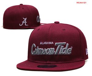 2024 All Team Fan's USA College Baseball Verstelbare Alabama Crimson Tide Hat On Field Mix Bestelgrootte Gesloten Flat Bill Base Ball Snapback Caps Bone Chapeau b3