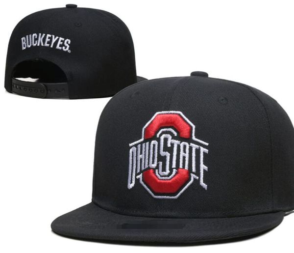 2024 Todo el equipo Fan's USA College Baseball Ajustable Ohio State Buckeyes Sombrero en el campo Orden de mezcla Tamaño Cerrado Bill plano Base Ball Snapback Caps Bone Chapeau