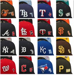 2024 All Team Mix Color Fan's Baseball verstelbare hoed heren dames één maat vintage platte sport base ball snapback caps glof vizier gebogen dappere letters a bone chapeau ma4-10