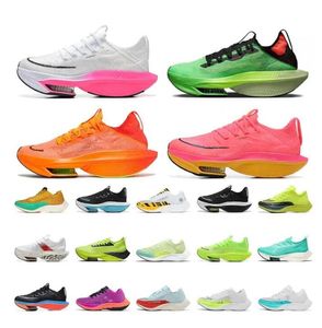 2024 Alpha Fly 2 Next Men Femmes Chaussures de course Hautes qualité OFFS Zoomx Prototype EKIDENS Total Orange Na00 Volt Volt Sports extérieurs Sneakers Sneakers 36-45