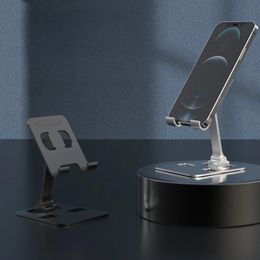 2024 Aluminium legering Desktop Mobiele telefoon Stand opvouwbare tablet Ondersteuning Mobiele telefoon Deskbeugel Lazy Holder voor iPad smartphone Mount Forable tablethouder