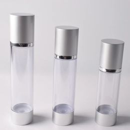 2024 Botella de emulsión de vidrio de aluminio Botella acrílica Sub-retroceso de perfume Botella de vacío cosmético Botella de bomba de bomba acrílica