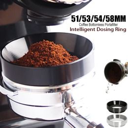 2024 Aluminium Smart Coffee Dosering Ring voor biermokkofferpoedergereedschap Espresso barista voor 51 53 54 58 mm Coffee Filter MAAPER VOOR BIER MUL Coffee Poeder Tool