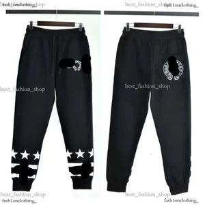 2024 America Street Chromees Hearts Pantalon d'impression sanskrit pour hommes Alphabet sanskrit Automne Femmes Cross Ch Pantalons de survêtement Fer à cheval Lettre Pantalon imprimé M-2Xl 586