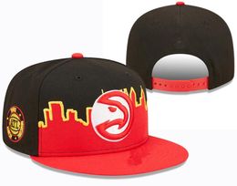2024 American Basketball "Hawks" Snapback Hats 32 Teams Luxury Designer Finals Champions Locker Salle Casquette Sports Hat Strapback Snap Back Adjustable Cap A2