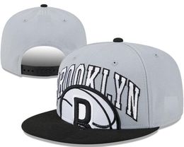 2024 American Basketball "Nets" Boston Snapback Hats 32 équipes Designer de luxe HOU OKC PHI LAC Casquette Sports Hat Strapback Snap Back Casquette réglable a0