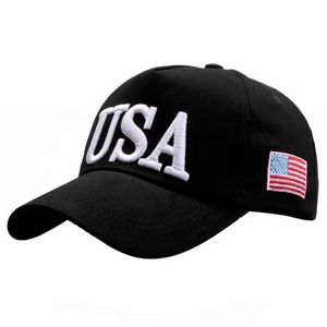 2024 Bandera americana Sombrero de fiesta de béisbol Ajustable EE. UU. Trump Sombreros Bordado Gorra con visera 3 colores Venta al por mayor EE