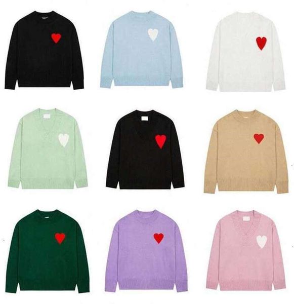 2024 Amisweater Femmes Hommes Pull France High Street Sweat Shirts Europe Mode Cardigan Tricot Jumper Français Designer Pull Sweatshirts Tricoté À Capuche Pull 62