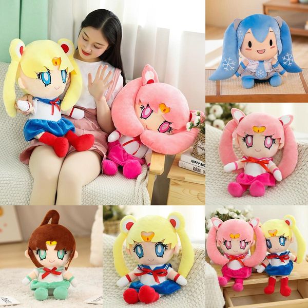 Anime anime déesse belle fille guerrière jouets en peluche de poupées à la main