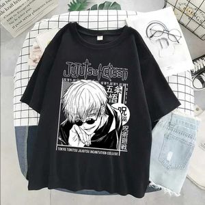 2024 Anime Print Vrouwen T-shirt Jiu-Jitsu Kaisen Grafische Korte Mouw T-shirt Harajuku Unisex Tee Y2k Cool unisex Kleding Tops
