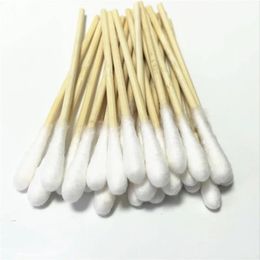 2024 Anpwoo Kit de primeros auxilios Cotton SwaB Cotton Cabeza individual 8 cm / 50 paquete limpio e higiénico Algodón desechable de algodón