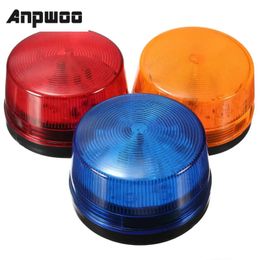 2024 ANPWOO Hoogwaardige waterdichte 12V 120MA Veilig Beveiligingsalarm Signaalveiligheid WAARSCHUWING BLAAR ROOT ROOD ONVLOKKENDE LED LEDENSECURITY Waarschuwing LED -licht