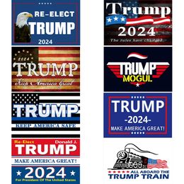 2024 Trump Verkiezingsvlaggen Outdoor Trump Banners 3x5 ft 100D Polyester 90*150 cm Levendige Kleur met Twee Messing Ringetjes