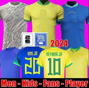 2024 ANTONY CASEMIRO JESUS Brésil maillots de football RICHARLISON Camiseta RAPHINHA PAQUETA VINI JR RODRYGO Brasil maillots maillot de football hommes enfants uniforme