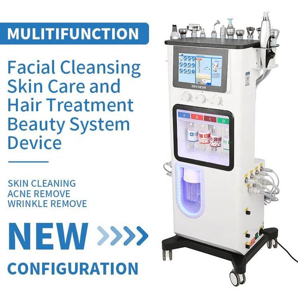 2024 Aqua Peel Dermabrasion Machine pour l'élasticité Améliorer la douche au plasma Rides Supprimer l'épurateur Exfoliant RF Resserrement de la peau Bio Lymphatique Détox Appareil 13 en 1