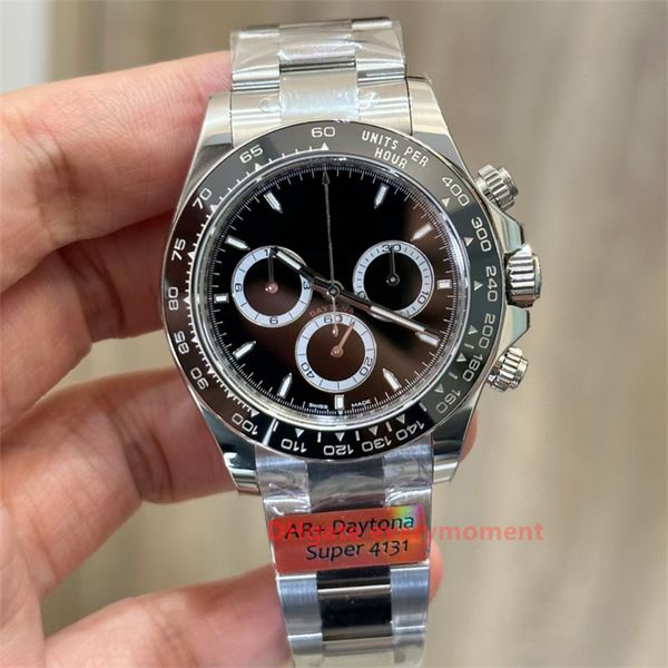 2024 AR Factory Super Edition Relojes para hombres 126500 40 mm CAL.4131 Movimiento Reloj mecánico automático Relojes de pulsera de cerámica de acero inoxidable 904L a prueba de agua profunda-1