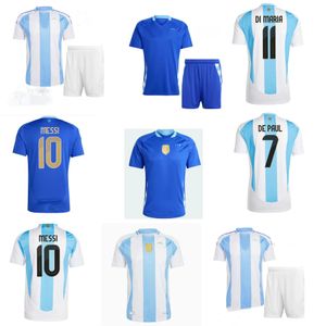 2024 Argentine Messis Soccer Jerseys 2024/2025 Copa America Cup de Paul J.Alvarez Di Maria Shira Correa Dybala L.Martinez Romero Mac Alllister Football Uniforme