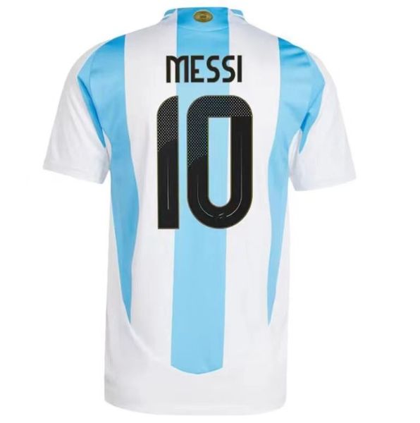 2024 Jerseys de fútbol Argentina Messis Otamendi de Paul Argentina Equipo nacional Copa Dybala Martinez Kun Agüero Maradona Fútbol Camisetas 24 25 Hombres Di Maria Kids.28