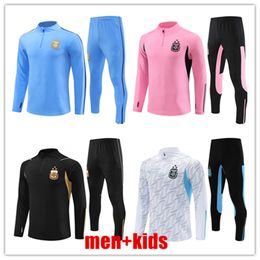 2024 Argentinië trainingspak voetbalshirts 24/25 jas set voetbalshirts MESSIS DI MARIA DYBALA DE PAUL MARADONA Heren kindertrainingspak trainingspakken Kit