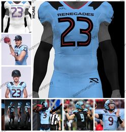 Maillots de football des Renegades d'Arlington 2024 Taylor Russolino Teton Saltes Colin Schooler DeVeon Smith Jake Stetz Tyler Vaughns Lujuan Winningham Keith Ford