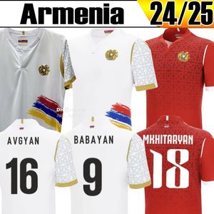 2024 Armenia Soccer Jerseys National Team 24 25 Volwassenen thuis weg Jersey Training Uniform Men Football Shirts