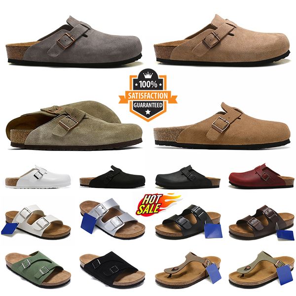 Chaussures d'été Designer Birkinstocks sabots designers Arizonas Bostons Sandales Burkin Birkin Boucle Pantoufles sandale Hommes Femmes Bostons Plate-forme formateurs mocassins