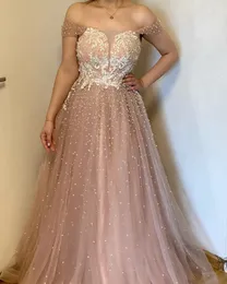 2024 Aso Ebi arabe Blush rose a-ligne mère de la mariée robes dentelle perlée soirée bal formelle fête anniversaire célébrité mère de marié robes robe ZJ042