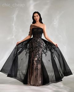 2024 Aso Ebi Illusion Robe de bal sirène noire dentelle tulle soirée formelle fête deuxième réception anniversaire robes de fiançailles robes robe de soirée ZJ96