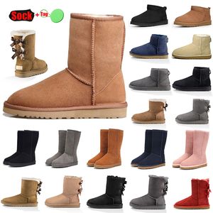 2024 Australie Classic Lady Shoes Designer Boots Platform Ugglie Furry Sheep Wool Womens mini fille Luxur