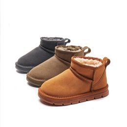 2024 Australia botas calientes calientes mini media bebé bota de nieve botín clásico de invierno de pelos peludos peludos para niños botines para niñas plataforma de niñas