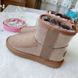 2024 designer australiano clássico claro mini botas uggsity ovelha lã caxemira crianças crianças criança curto ii triplet austrália bebê meninos meninas marca bota de inverno yt006